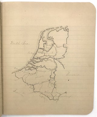 Four (4) Manuscript Composition Notebooks of Myrtle Fulton, Age 16