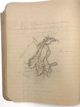 Four (4) Manuscript Composition Notebooks of Myrtle Fulton, Age 16