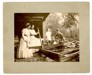 Item #20214665 Occupational Photo - Women operating mill saw (?