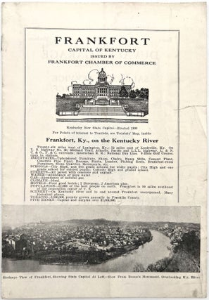 Item #2024882 Frankfort, Kentucky Illustrated Tourism Brochure