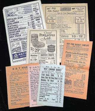 Price Lists - A collection Spanning 100 Years Examining the Availability, Distribution, Price and Pricing Consideration of Food & Other Commodities