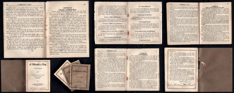 Item #21000109 A Miracle A Day : A Course of Instruction in 5 Volumes Consisting of 41 Lessons on the Science of Telepathy, De Luxe Edition, Volume IV & V. William Michael.