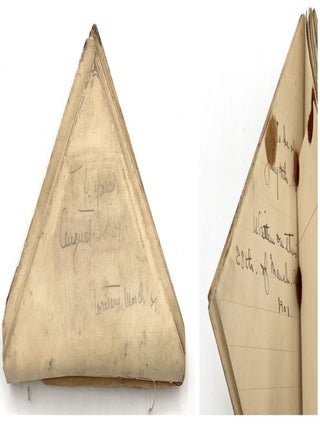 Item #21000148 Folded Paper Album with "Do Not Open Until" Hidden Messages - From Edith to...