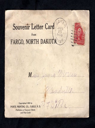 Souvenir Letter Card from Fargo, North Dakota