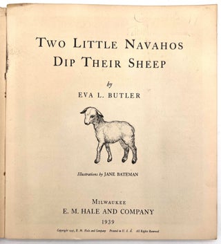 Two Little Navahos Dip Their Sheep