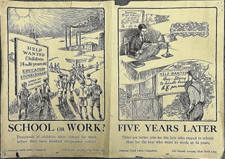 Item #21000285 Poster - School or Work - Child Labor. I. Dan Danziger