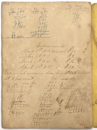 1840s Register of Student Attendance -- Skilled Penmanship, Creative Data Organization