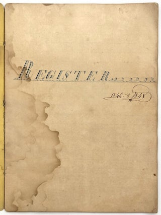 1840s Register of Student Attendance -- Skilled Penmanship, Creative Data Organization