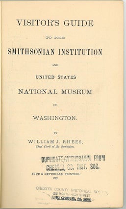 Visitor's Guide to the Smithsonian Institution and National Museum, Washington DC