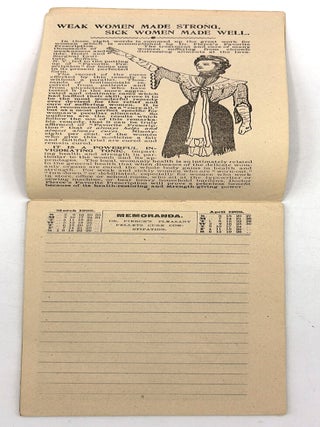 "Ladies' Note Book and Calendar" -- 1902 Memoranda Pad Advertising Patent Medicines to Women