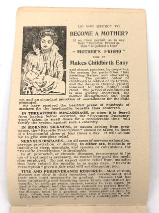 "Ladies' Note Book and Calendar" -- 1902 Memoranda Pad Advertising Patent Medicines to Women