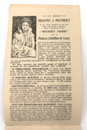 "Ladies' Note Book and Calendar" -- 1902 Memoranda Pad Advertising Patent Medicines to Women