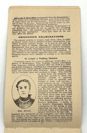 "Ladies' Note Book and Calendar" -- 1902 Memoranda Pad Advertising Patent Medicines to Women