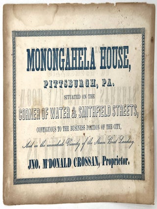 Advertisement for Competing Pittsburgh Hotels, c.1880