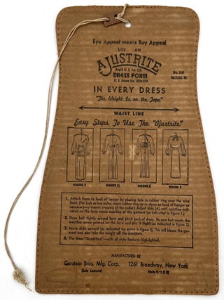 Item #21000498 "Ajustrite" Dress Form Hanger Display Card