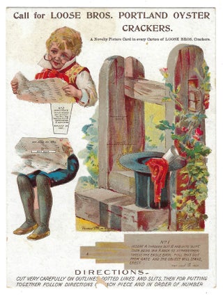 Item #21000529 Uncut Advertising Premium Loose Bros. Portland Oyster Crackers