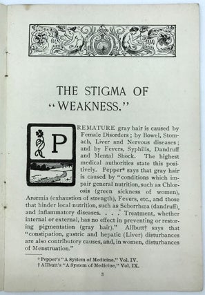 "The Stigma of Weakness" - Hair Loss and Hair Dye Remedy