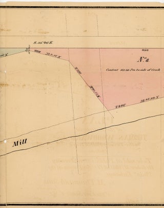 Plan of the Estate of Thomas Woodward - Woodland Cemetery, Schuylkill River