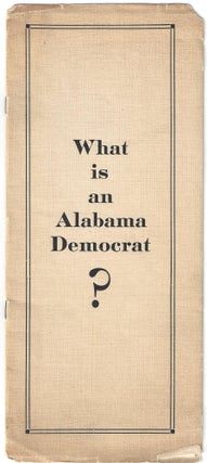 What is an Alabama Democrat?