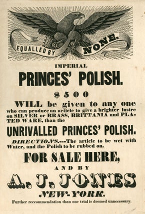 Item #210007154 Imperial Princes' Polish Broadside with American Eagle. Seller A. J. Jones