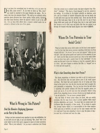 Promotional Materials - Who are the Cultured or Where do you fit on the Proper Etiquette Scale