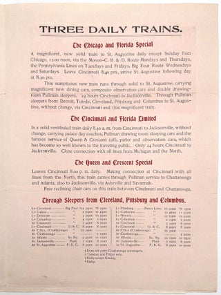 "Finest Florida Trains Ever Run" -- Sleeper Train Advertising Circular