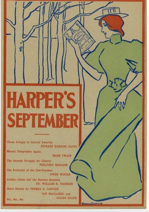 Item #21000987 Penfield Literary Poster - Harper's September. Edward Penfield