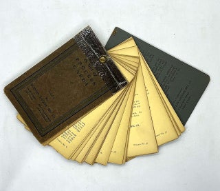 Item #21000998 A Set of Process Cards or Recipes for Lead, Cyanide and other Toxic Metal Coatings