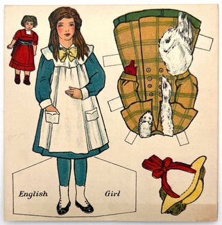Item #21001287 "English Girl" -- Uncut Advertising Paper Doll for Brown's Dentifrice