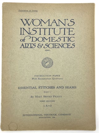 Five (5) Booklets on Sewing, Tailoring, and Dress Construction by the Woman's Institute of Domestic Arts & Sciences