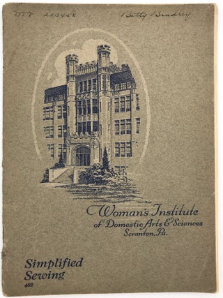 Five (5) Booklets on Sewing, Tailoring, and Dress Construction by the Woman's Institute of Domestic Arts & Sciences