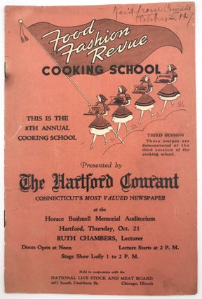Item #21001528 Hartford Courant Cooking School "Food Fashion Review"