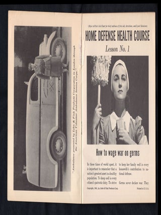 Home Defense Health Course and Chart, Presented by the Makes of Lysol