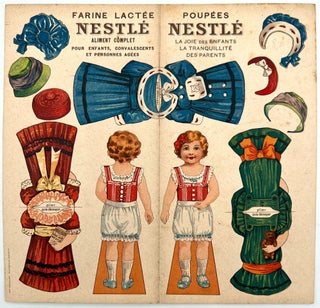 Item #21001861 "Poupées Nestlé" -- Uncut Advertising Paper Doll