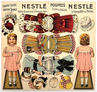 Item #21001982 "Poupées Nestlé" -- Uncut Advertising Paper Doll
