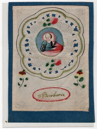 Item #21002672 Intricate Nun Canivet Depicting Saint Barbara