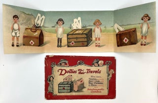 Item #21003589 Dollies on their Travels with their Trunk, Suit Case, Bag, Dresses & Hats