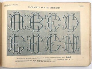 Alphabete für die Stickerin ("Alphabets for the embroiderer")