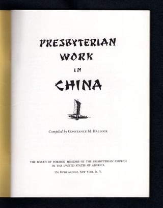 Presbyterian Work in China
