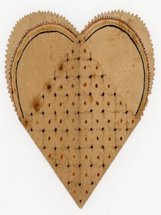 Hand painted Paper Woven Heart Friendship Pocket