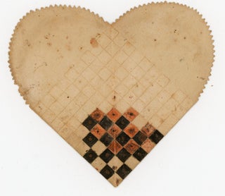Hand painted Paper Woven Heart Friendship Pocket