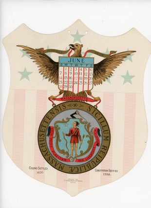 Revolutionary Calendar Dedicated to the Sons and Daughters of the American Revolution Issued under the Auspices of the New York City Chapter DAR - 13 Seals of the 13 Original States