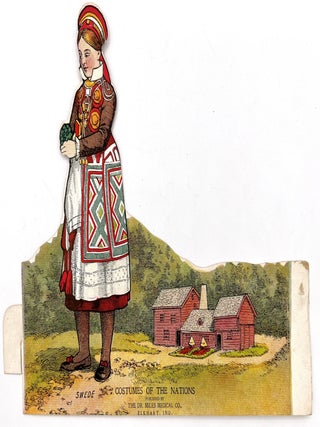 Costumes of the Nations -- Three (3) Self-standing Advertising Premiums