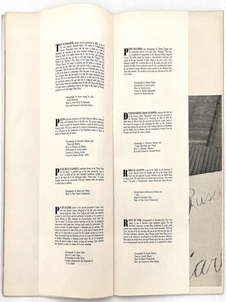 Ballet Russe de Monte Carlo 1951-1952 Program