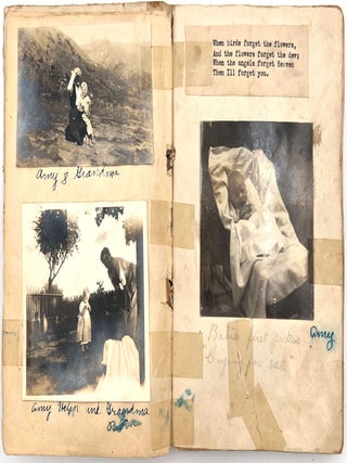 "Bridal Roses" -- Baby Book of Amie (a.k.a. Amy) Lois Bivin (b.1917) with Twenty (20) Original Photographs From 1-7 years