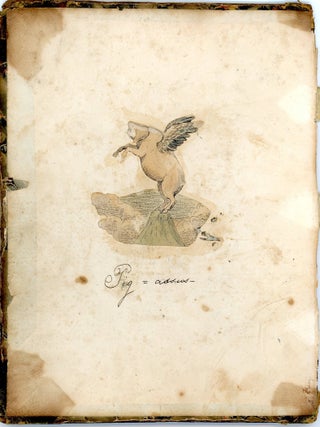 Musings, Verse and Sentiment by an Unidentified Gentlemen Embellished with Whimsical Illustration Snippets. 1825