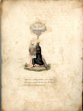 Musings, Verse and Sentiment by an Unidentified Gentlemen Embellished with Whimsical Illustration Snippets. 1825