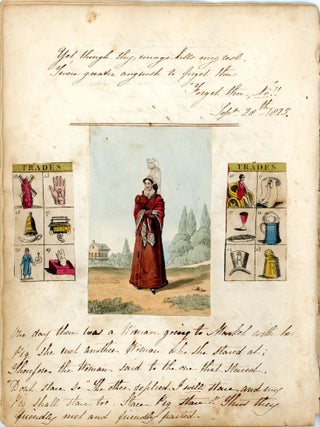 Musings, Verse and Sentiment by an Unidentified Gentlemen Embellished with Whimsical Illustration Snippets. 1825