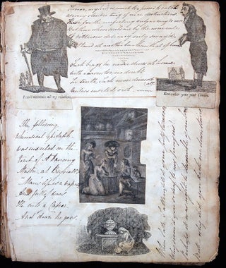 Musings, Verse and Sentiment by an Unidentified Gentlemen Embellished with Whimsical Illustration Snippets. 1825