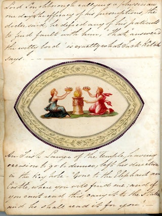 Musings, Verse and Sentiment by an Unidentified Gentlemen Embellished with Whimsical Illustration Snippets. 1825